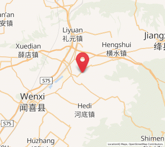 Map of Houcun, Shanxi