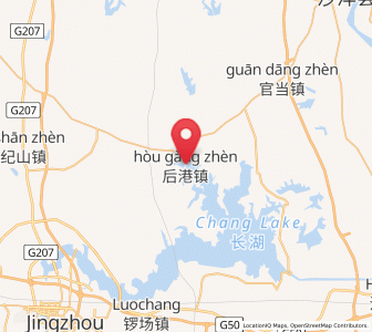 Map of Hougang, Hubei