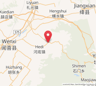 Map of Hougong, Shanxi