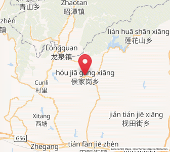 Map of Houjiagang, Jiangxi