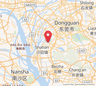 Map of Houjie, Guangdong