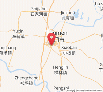 Map of Houkou, Hubei