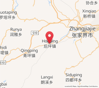 Map of Houping, Hunan