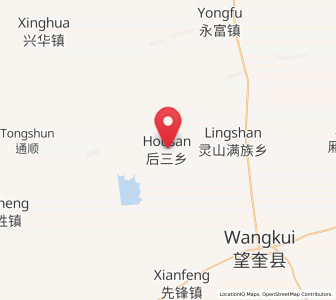 Map of Housan, Heilongjiang