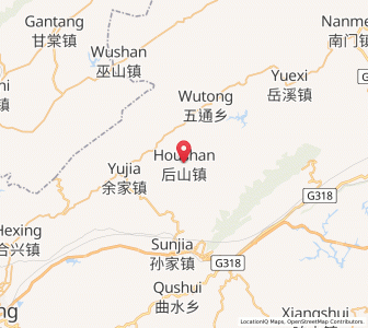 Map of Houshan, Chongqing