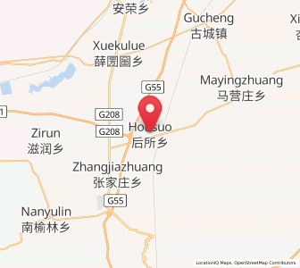 Map of Housuo, Shanxi