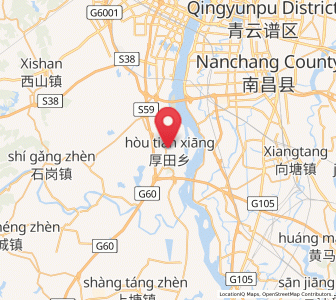 Map of Houtian, Jiangxi
