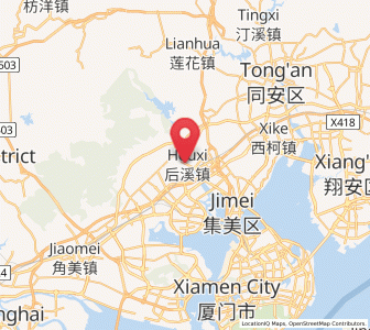 Map of Houxi, Fujian
