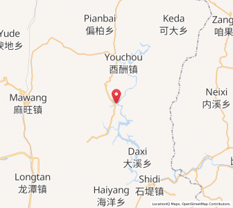 Map of Houxi, Chongqing