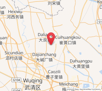 Map of Houxiang, Tianjin
