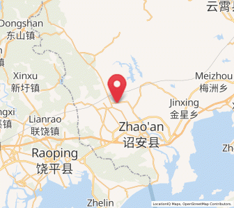 Map of Houxixi, Fujian
