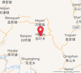Map of Houye, Chongqing
