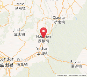 Map of Houzhen, Shaanxi