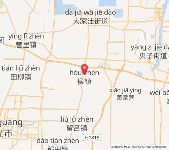 Map of Houzhen, Shandong
