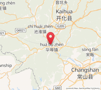 Map of Huabu, Zhejiang