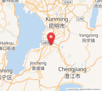 Map of Huacheng, Yunnan