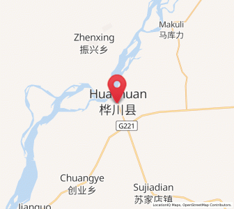Map of Huachuan, Heilongjiang