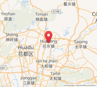 Map of Huadong, Guangdong