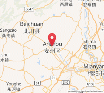 Map of Huagai, Sichuan