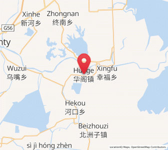 Map of Huage, Hunan