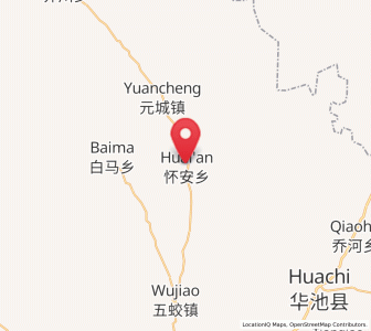 Map of Huai’an, Gansu