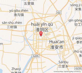 Map of Huai'an, Jiangsu