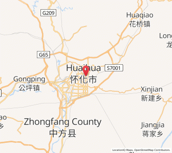 Map of Huaihua, Hunan