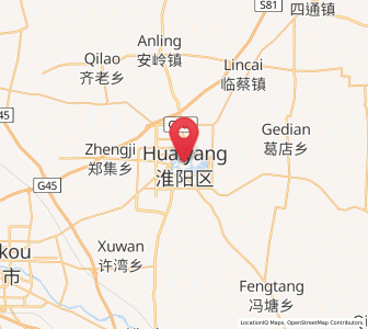 Map of Huaiyang Chengguanzhen, Henan