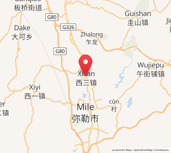 Map of Huakoulongtan, Yunnan