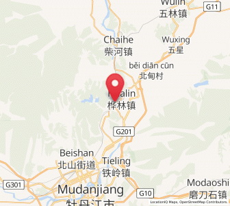 Map of Hualin, Heilongjiang