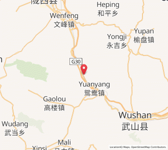 Map of Hualin, Gansu