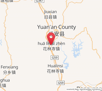 Map of Hualinsi, Hubei