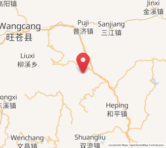 Map of Hualong, Sichuan