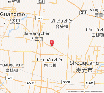 Map of Hualong, Shandong