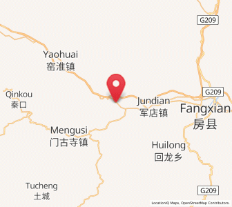 Map of Hualongyan, Hubei