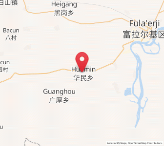 Map of Huamin, Heilongjiang