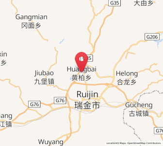 Map of Huangbai, Jiangxi