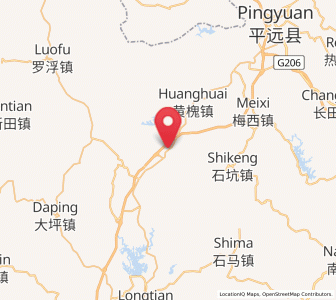 Map of Huangbei, Guangdong