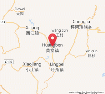 Map of Huangben, Guangdong