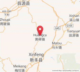 Map of Huangca, Guangdong