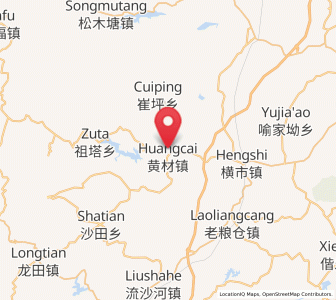 Map of Huangcai, Hunan