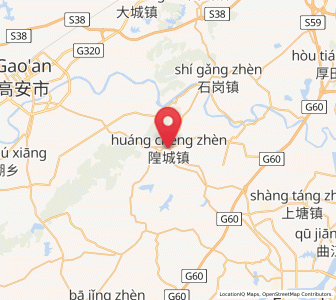 Map of Huangcheng, Jiangxi
