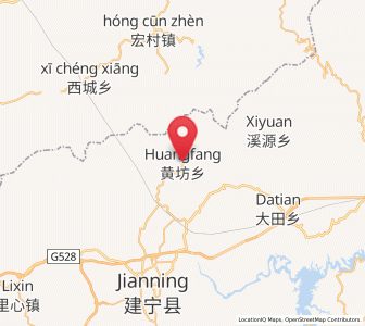 Map of Huangfang, Fujian
