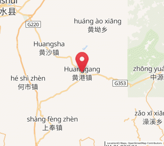 Map of Huanggang, Jiangxi