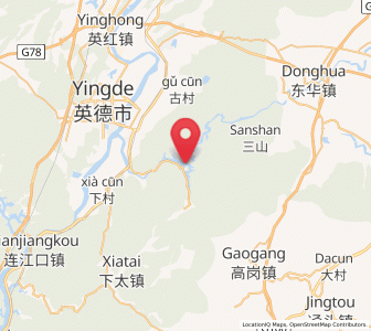 Map of Huanggang, Guangdong