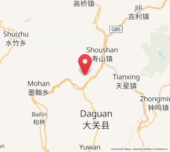 Map of Huanggexi, Yunnan