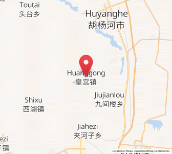 Map of Huanggong, Xinjiang