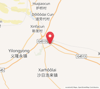 Map of Huanghuatala, Inner Mongolia
