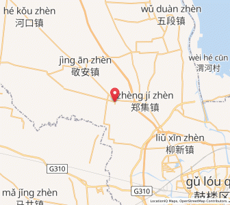Map of Huangji, Jiangsu