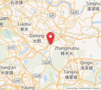 Map of Huangjiang, Guangdong